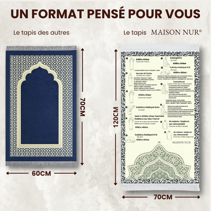Tapis d'apprentissage avec guide intégré - Maison Nur
